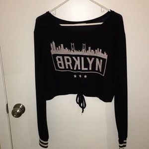 Brooklyn Cropped Tie Sweater